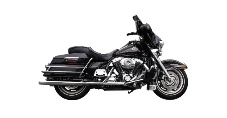 Here's an example of a 2000 Harley Davidson Electra Glide with a fork mounted fairing.