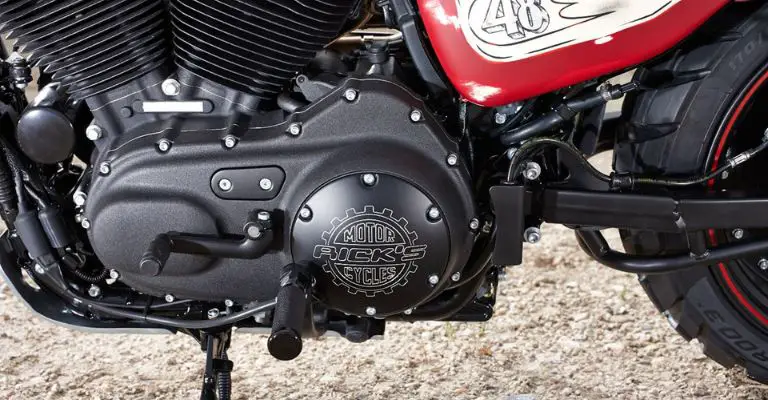 a harley davidson sportster utilizing a mid controls configuration