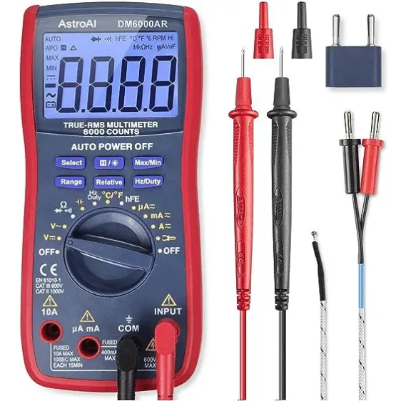 Here's a picture of the multimeter I use to diagnose my own electrical issues.