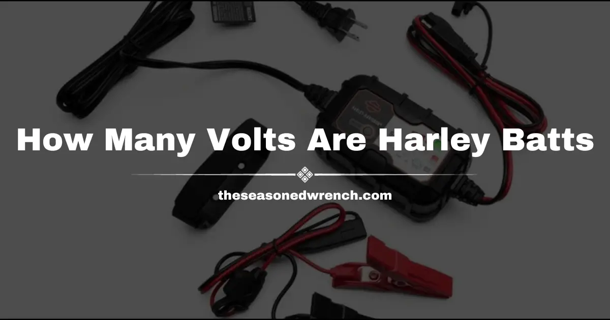 How Many Volts Is A Harley Davidson Motorcycle Battery?