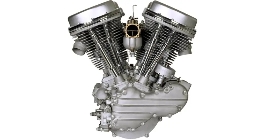 A Harley Davidson Panhead Engine