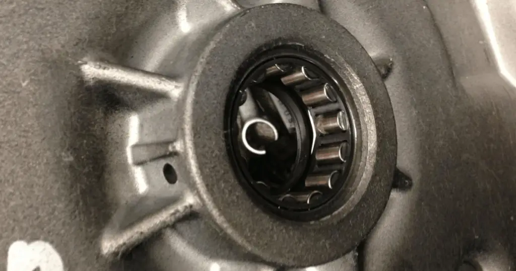 Example of the inner primary bearing that is prone to failure in Harley 117 engines