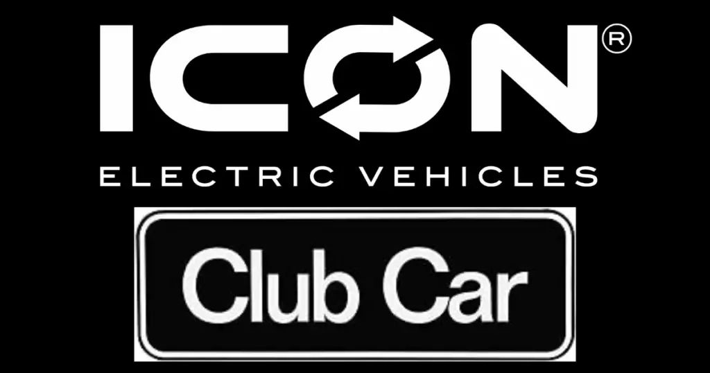 Icon Electrical Vehicles and Club Car Logos