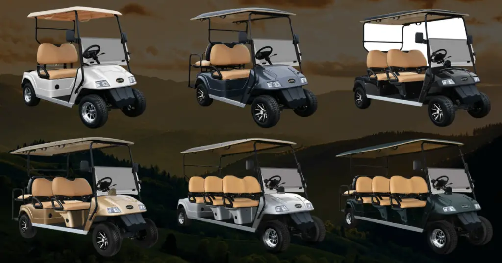 infographic showing the most popular model from Star EV, the classic line of golf carts