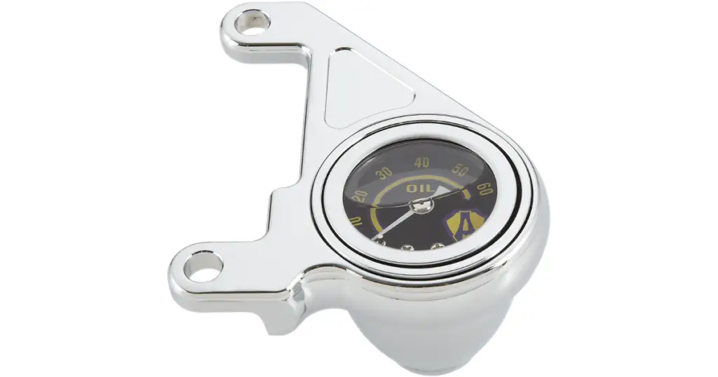 New Harley oil pressure gauge, used to replace a housing that has the light staying on