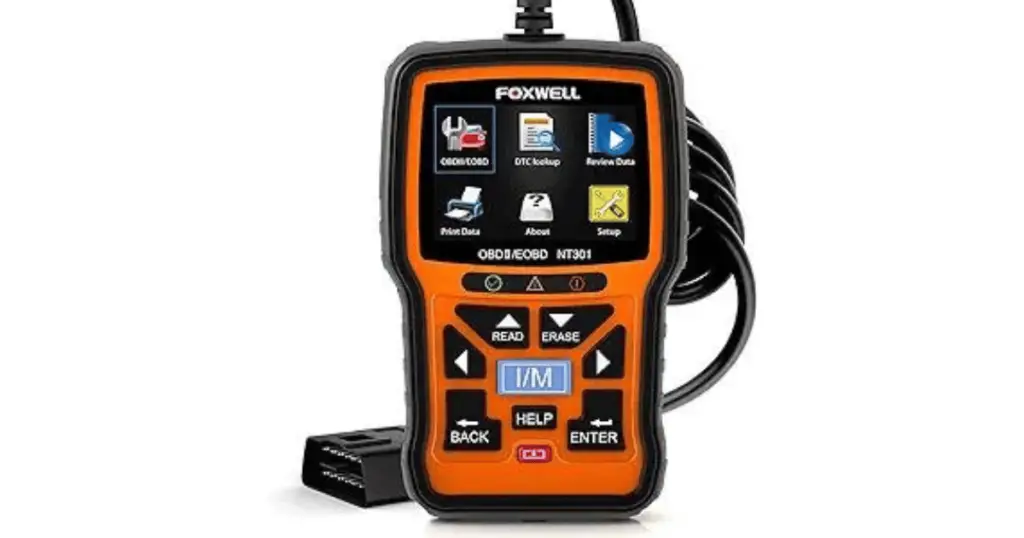 The Foxwell OBD2 scanner that can be used to check and clear Harley Diagnostic Trouble Codes