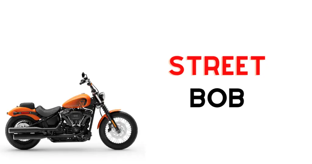 Custom infographic introducing the Harley Davidson Street Bob