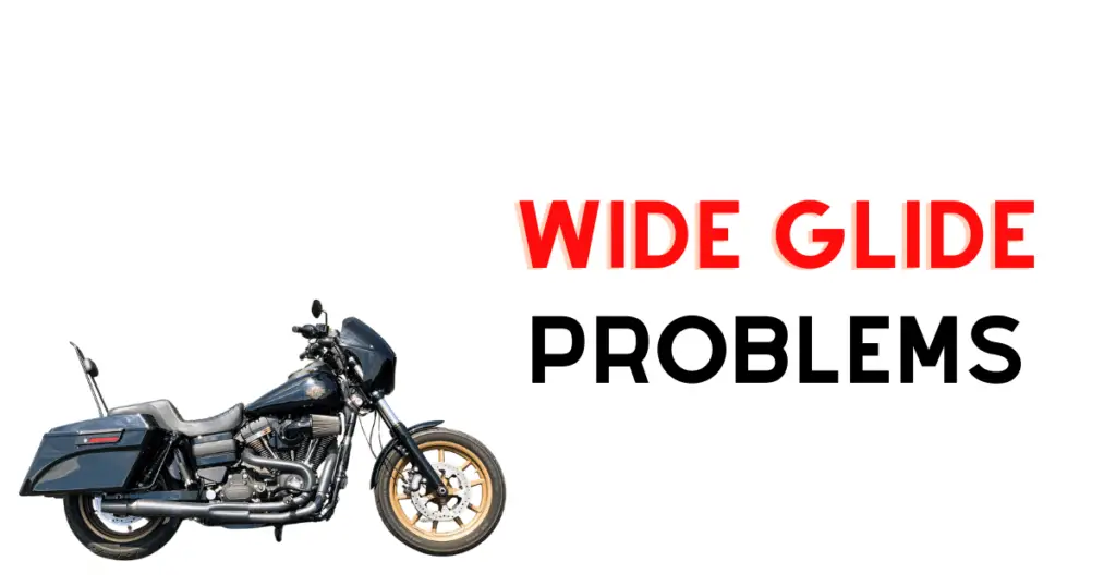 Custom infographic introducing the common problems with the Dyna Wide Glide