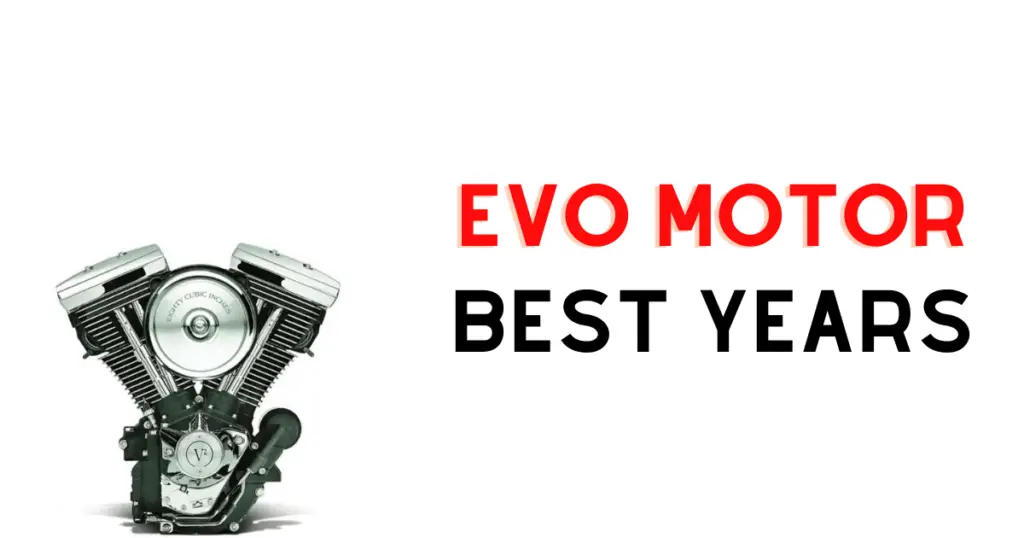 Custom infographic introducing the topic of the Evo motor best years