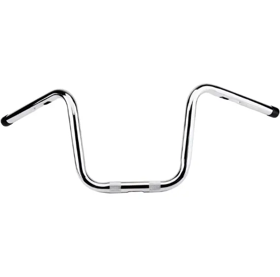 10 Inches Rise 1'' HandleBar Fits for Harley Sportster 883 1200 48 Dyna Fatboy Street Bob Softail Low Rider Chrome