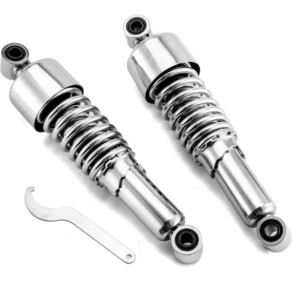 11.75" Sportster Rear Shocks Lowering Kit Preload Adjustable Chrome Compatible with 1988-2023 Harley Sportster 883 1200