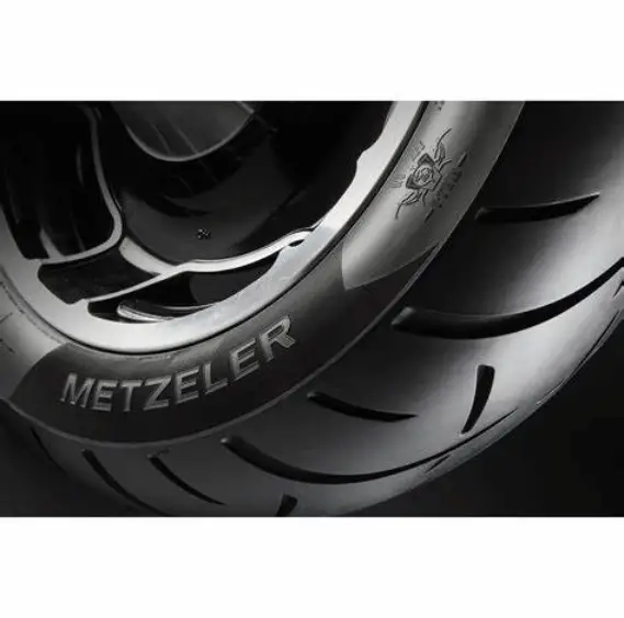 Close up image of a Metzeler ME888 Front Tire
