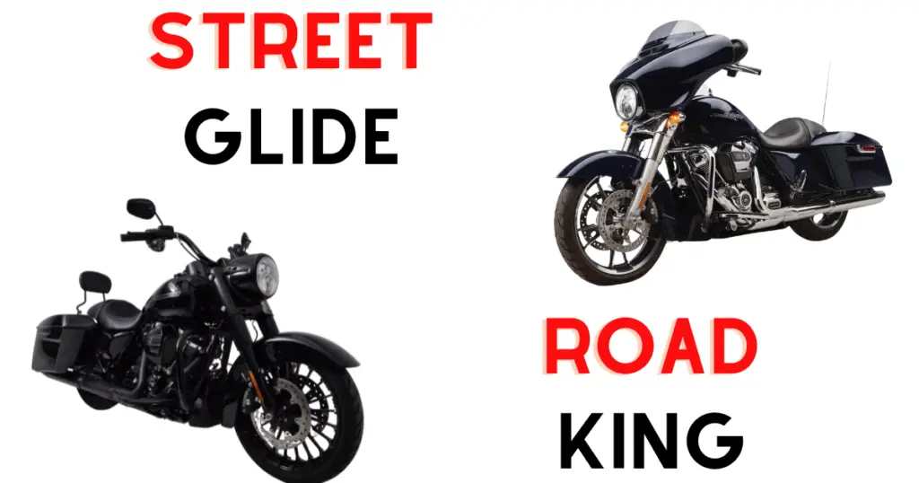 Custom infographic including a Street Glide and a Road King from Harley Davidson