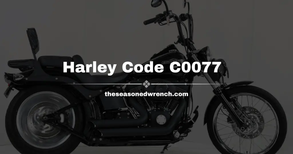 Example of a Harley Davidson Night Train, a model that is prone to experiencing the Harley Code C0077