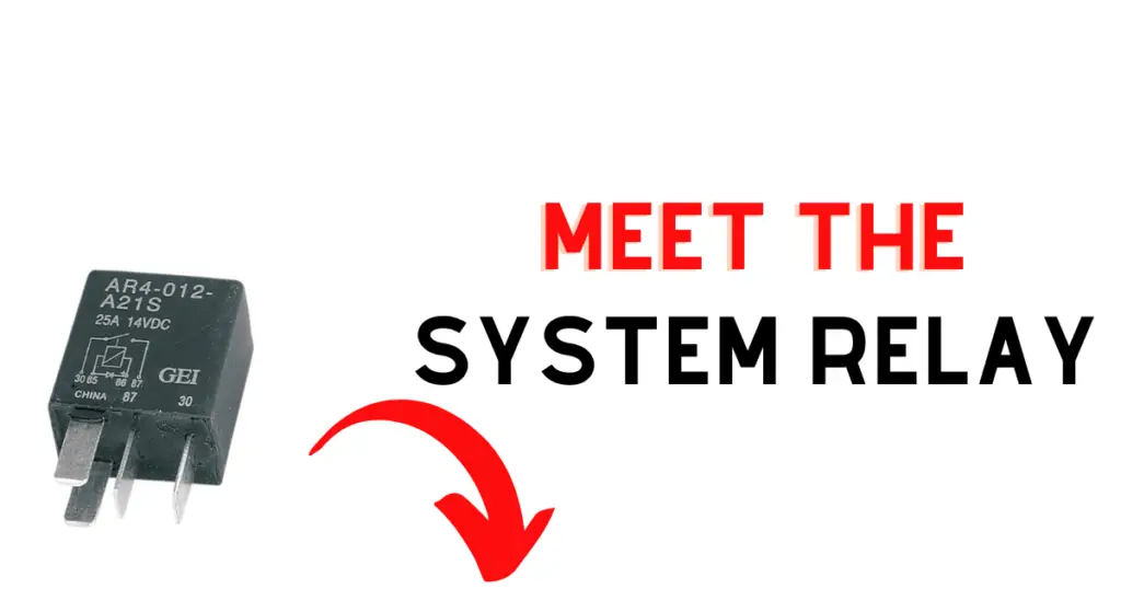 Example of the System Relay that is prone to experiencing problems on Harley Davidsons motorcycles