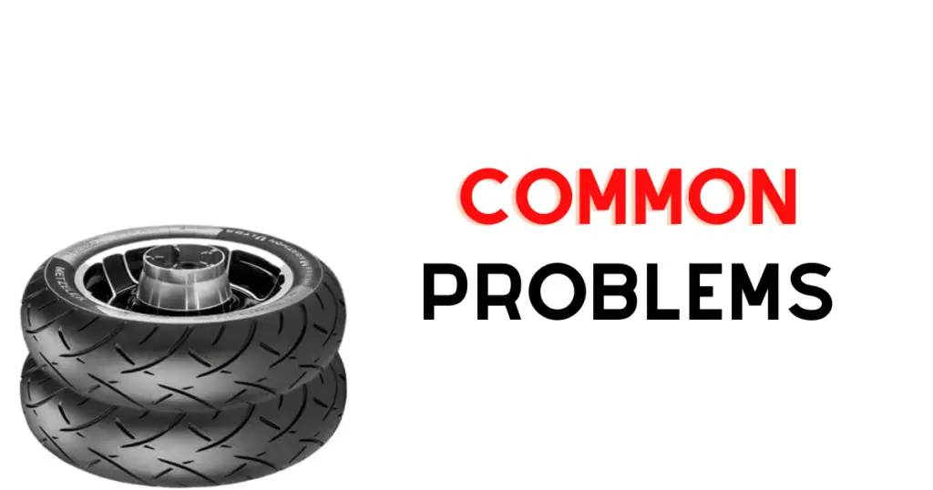 Two Bad Metzeler ME888 tires stacked on top of each other, used to introduce the common problems they experience