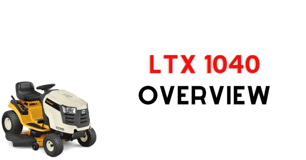 Cub Cadet LTX 1040 lawn mower highlighted for common problems like belt issues and engine stalls.