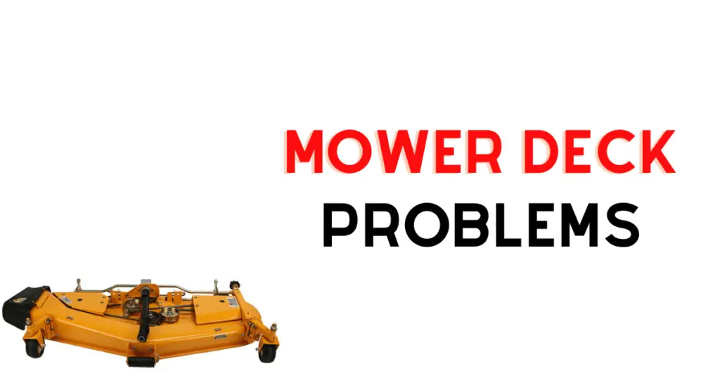 Cub Cadet lawn mower showcasing common deck problems such as uneven cutting and deck sagging.