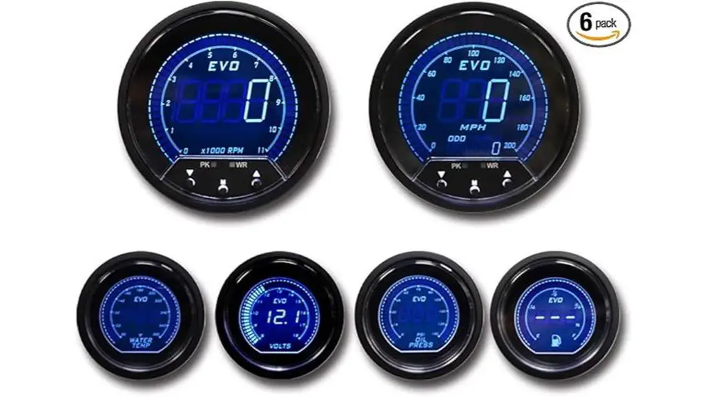 digital racing gauge set