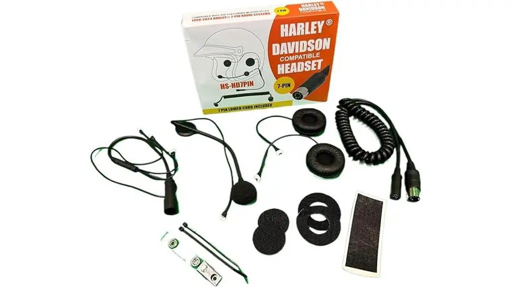 motorcycle headset lower cord