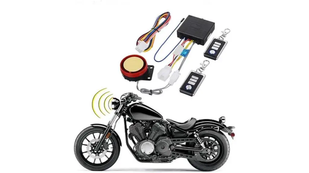 motorcycle security system remote