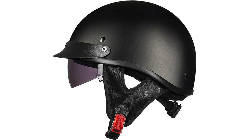 open face motorcycle helmet