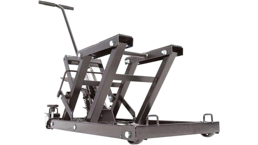 versatile foot operated lift stand