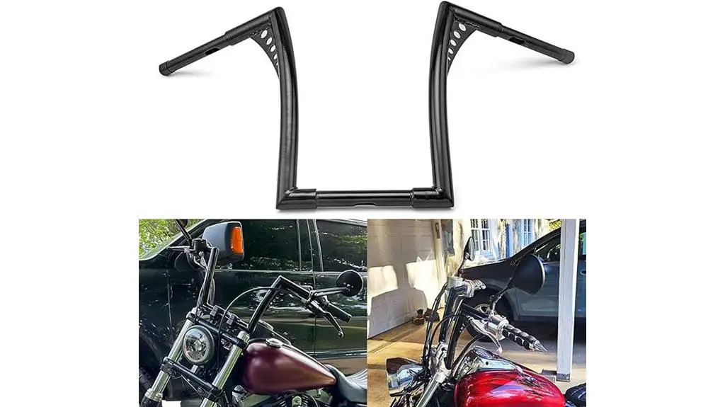 10 gloss black handlebars