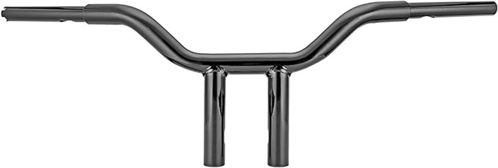 1 25 gloss black handlebar