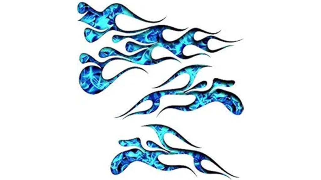 3d graphics flame decal kit