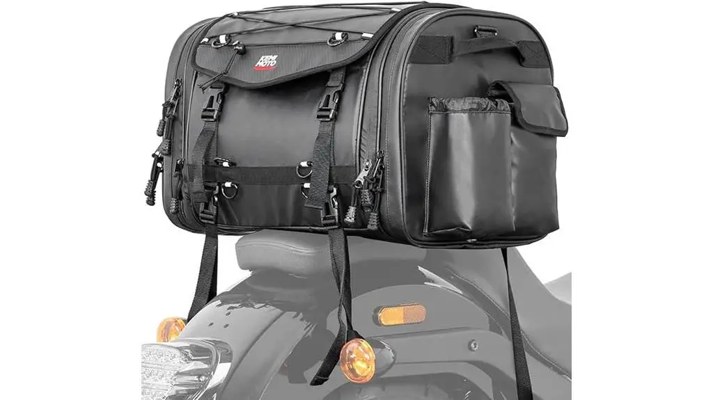 60l expandable motorcycle tailbag