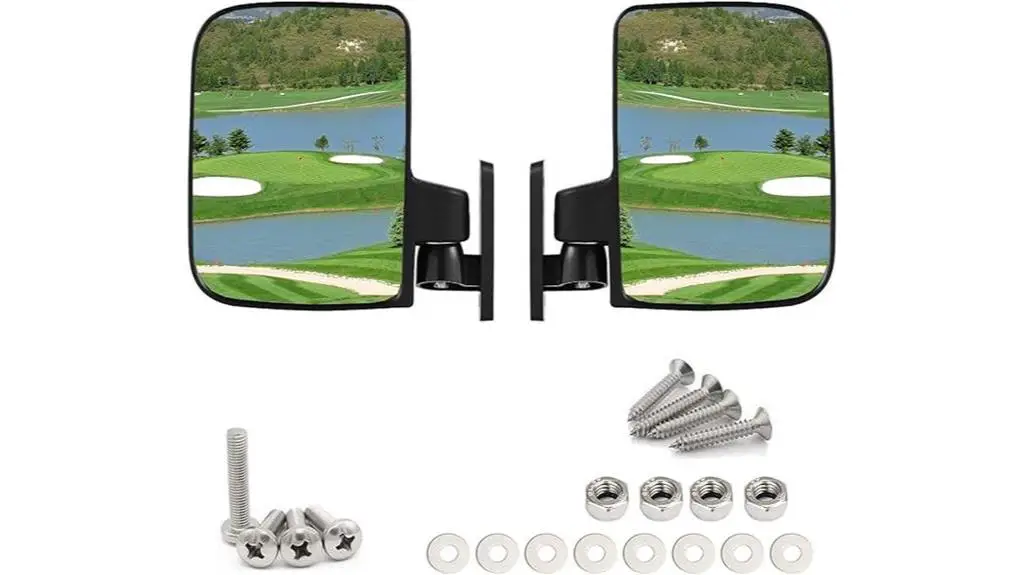 adjustable golf cart mirrors