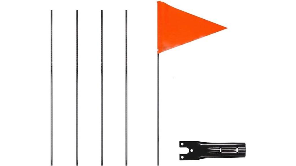 adjustable safety sign flag