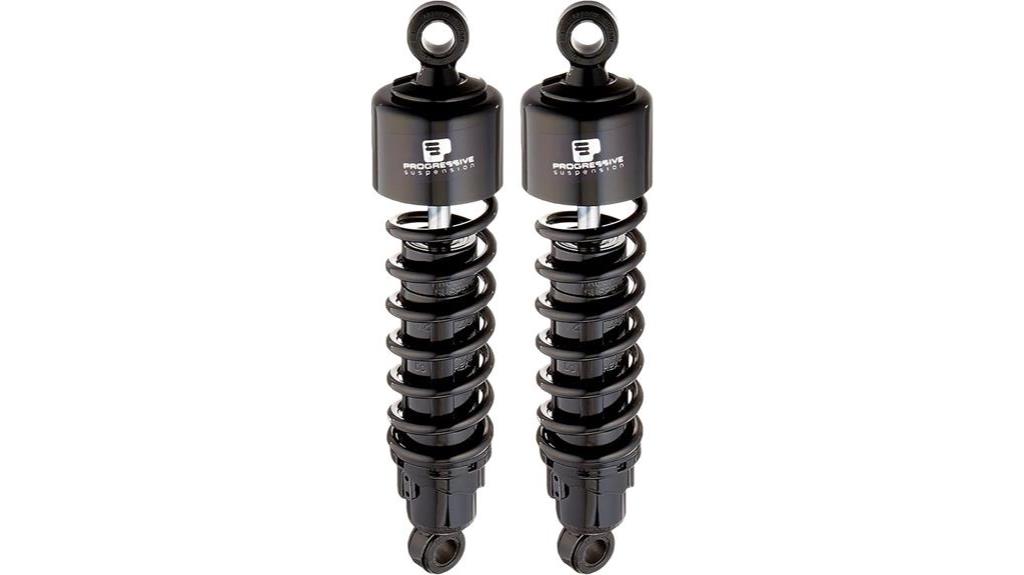 black anodized rear shock