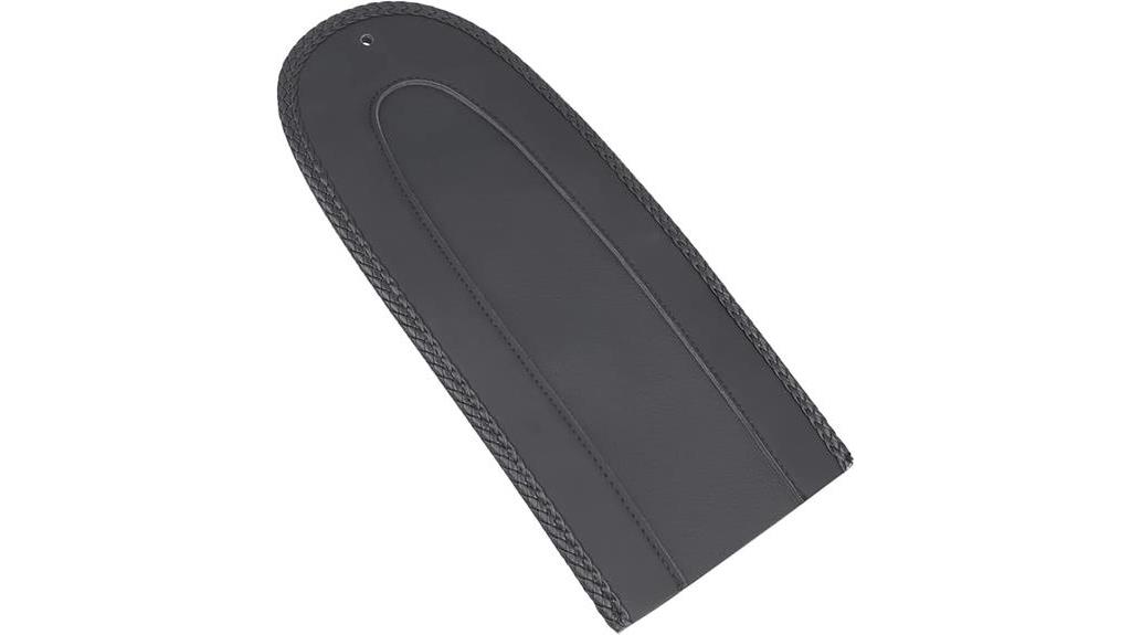 black leather rear fender