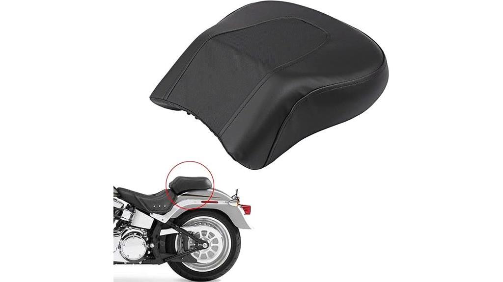 black passenger seat cushion