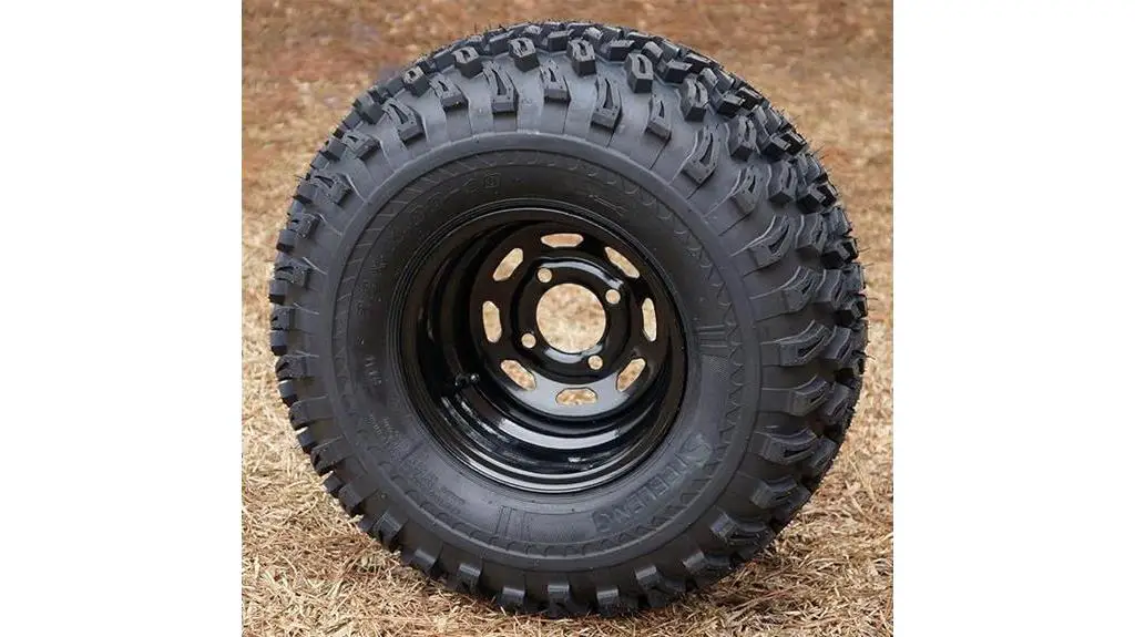 black steel golf cart wheels