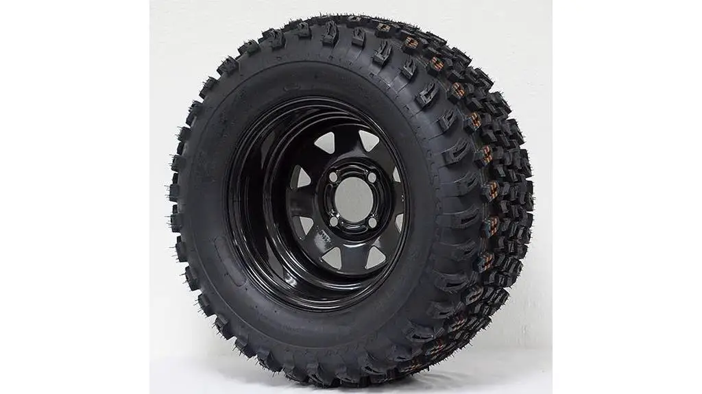 black steel wheels set