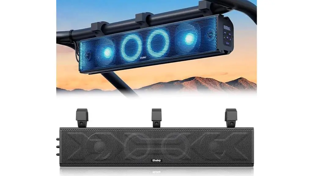 bluetooth utv sound bar