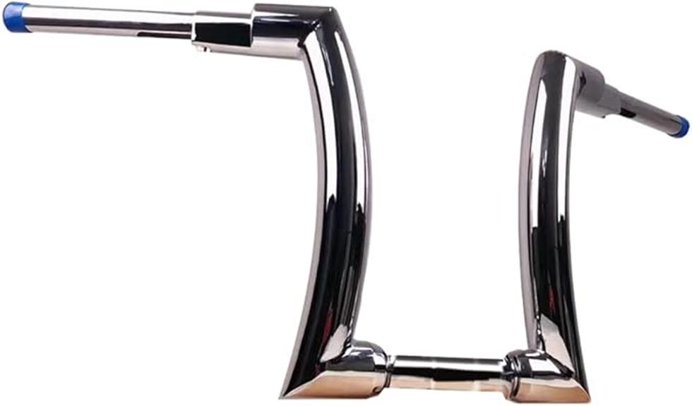 chrome ape hanger handlebar