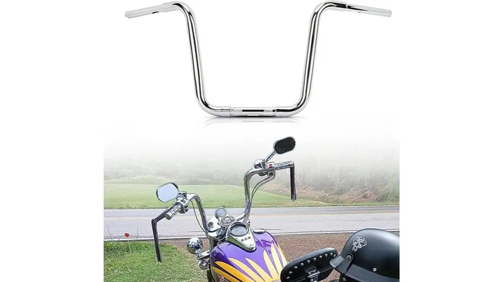 chrome ape hanger handlebars