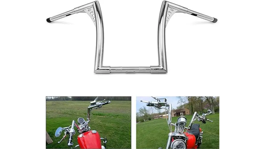 chrome ape hangers handlebar