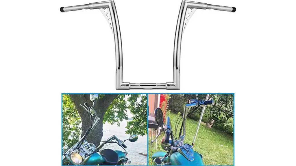 chrome ape hangers handlebar