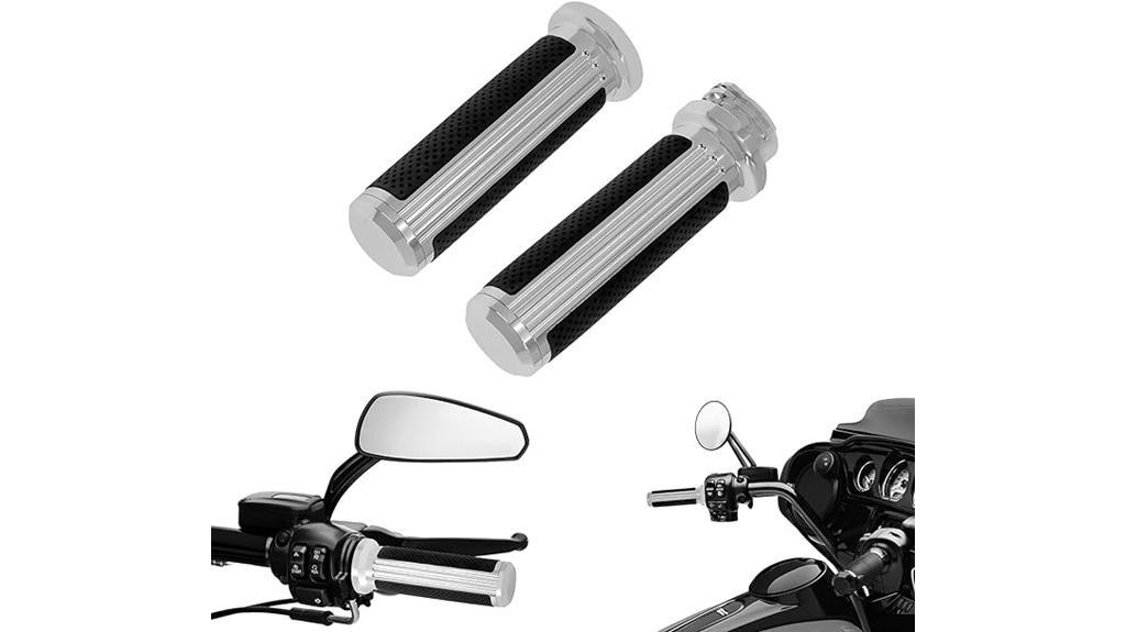 chrome handlebar grips for harley