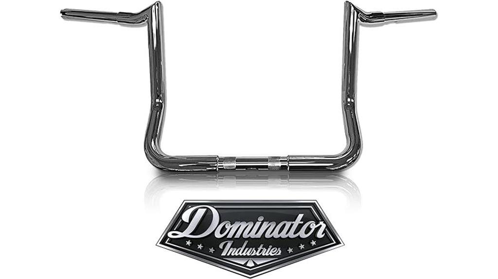 chrome meathook handlebars by dominator industries