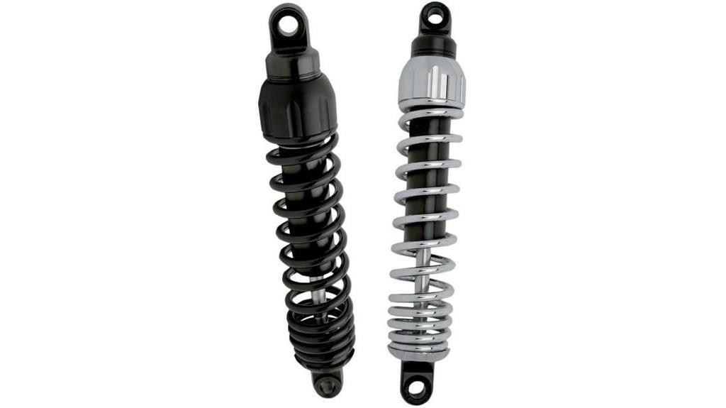 chrome rear suspension shock