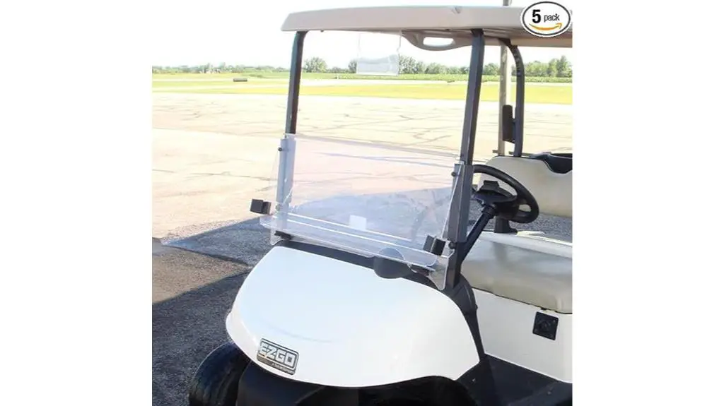 clear folding windshield gca ezgo rxv 2008 current