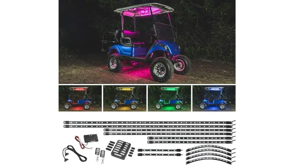 colorful led golf cart lighting