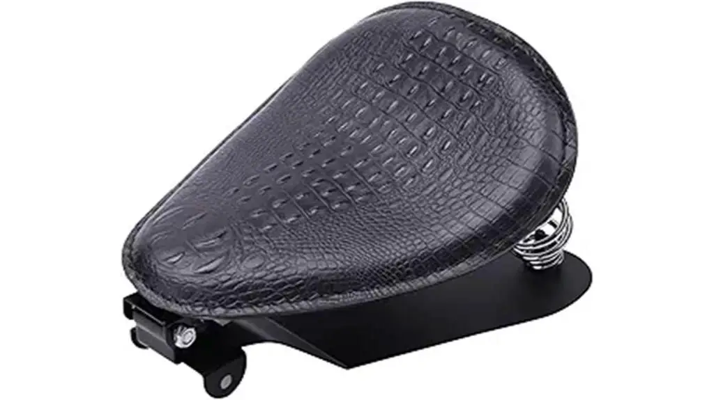 crocodile style leather seat