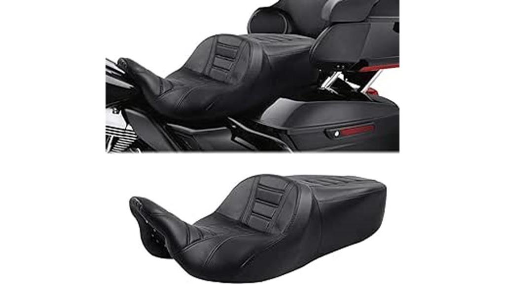 custom black harley seat